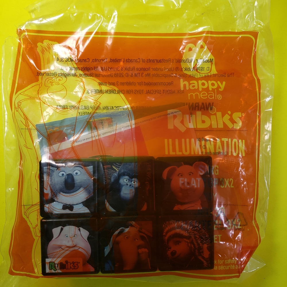 (Unopened) Rubik's Illumination Cube - SING Characters - 2018 Vintage Sealed